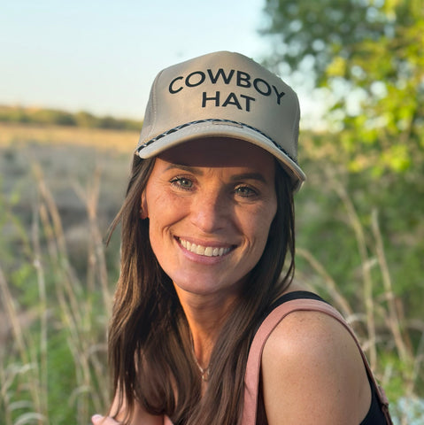 Cowboy Hat Vintage Rope Trucker Snapback Cap