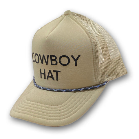 Cowboy Hat Vintage Rope Trucker Snapback Cap